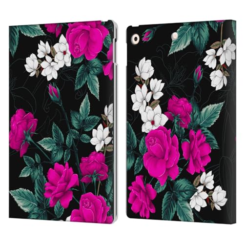 Housse iPad 10.2 Haroulita design fleuri pour travailler au café avec style