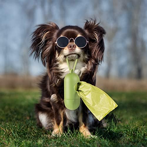 Pye's Paws Biodegradable Dog Poo Bags, Leak Proof and Extra Thick Waste Bag Refill Rolls For Dogs, 390 bags value pack, 26 rolls with dispenser
