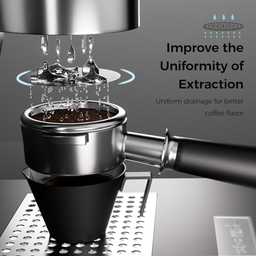 Image of MHW-3BOMBER 54mm Espresso Puck Screen - 0.2mm Ultra Thin Espresso Puck - Metal Reusable Coffee Filter for Portafilter Basket 54mm - Puck Screen with Titanium Coating FG7047B-OS