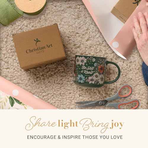 Image of Christian Art Gifts Be Still and Know Ceramic Coffee Mug for Women