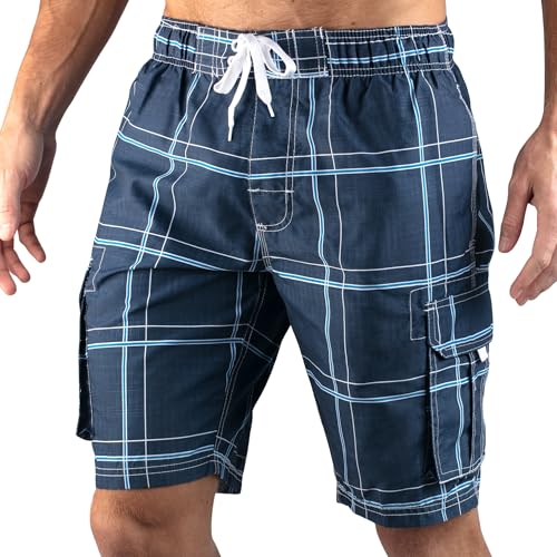 Image of Kanu Surf Men's Flex Plaid Swimtrunk