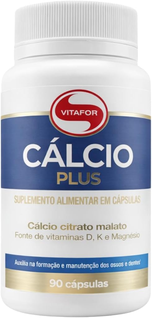Cálcio Plus Vitafor Com Vitaminas D, K E Magnésio (90 Cps)
