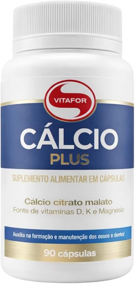 Cálcio Plus Vitafor Com Vitaminas D, K E Magnésio (90 Cps)