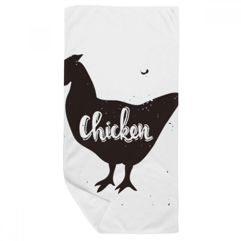 Gant de toilette poulet noir et blanc pour apaiser les peaux sensibles