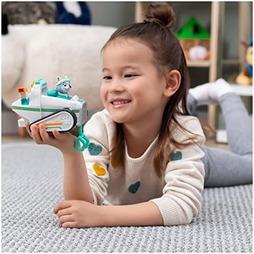 PAW Patrol Everest's Snow Plough Vehicle with Collectible Figure, for Kids Ages 3 and Up