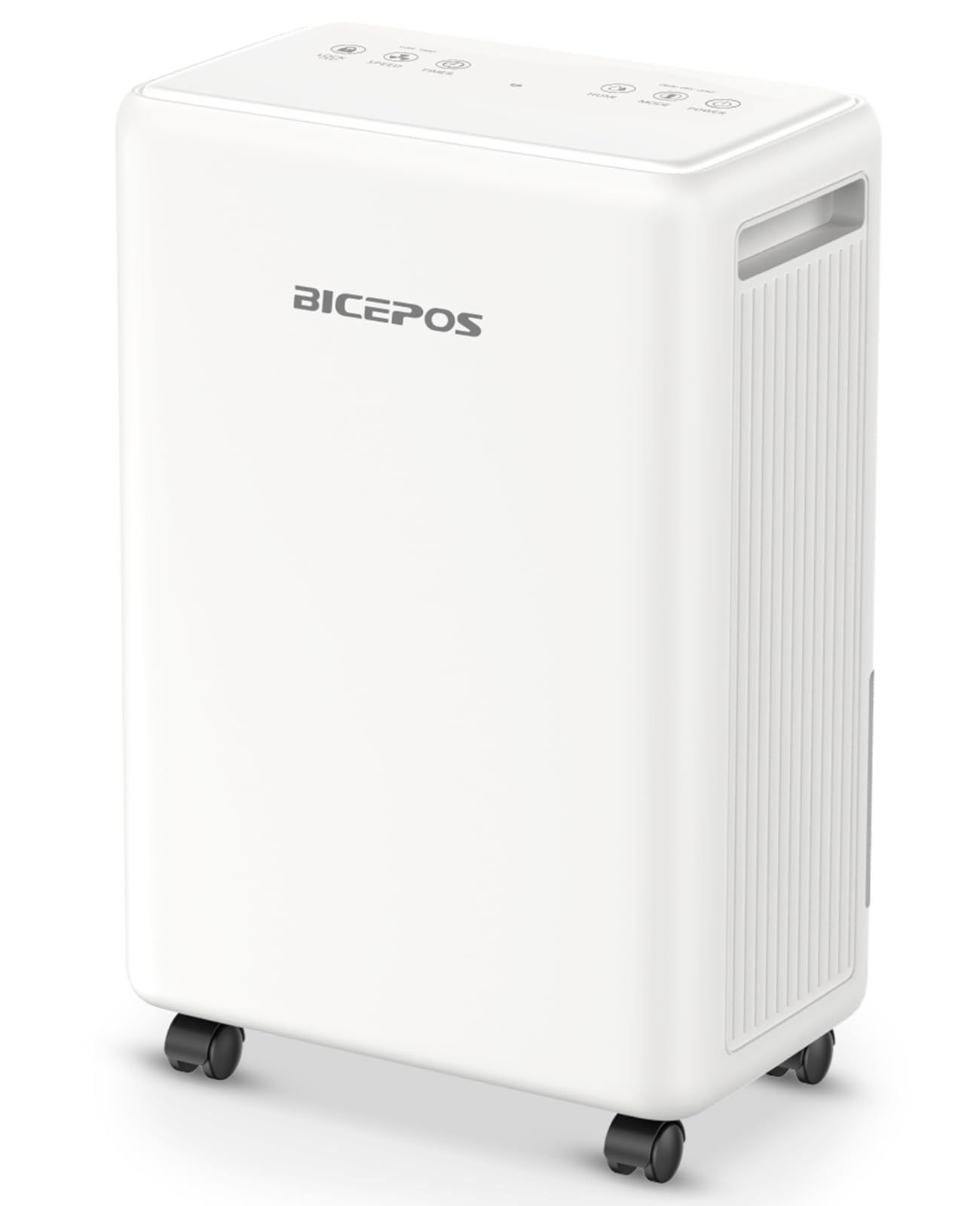 Bicepos 2000 Sq.Ft Dehumidifier for Basement, 30 Pints Dehumidifiers for Home with Drain Hose, 0.52 Gal Water Tank, Intelligent Humidity Control, Auto Shut Off, For Large Rooms and Home?White?