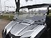 A&S AUDIO AND SHIELD DESIGNS 2014-2017 YAMAHA VIKING, VIKING VI 1/4 POLYCARBONATE FOLD DOWN WINDSHIELD