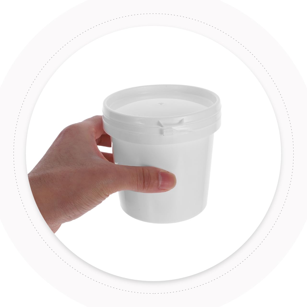 ABOOFAN Secchiello Vernice Vuoto 500Ml Con Coperchio Ermetico Sigillato Contenitori Per Vernice E Olio Motore Contenitori Piccoli Per Stoccaggio Chimico E Pittura