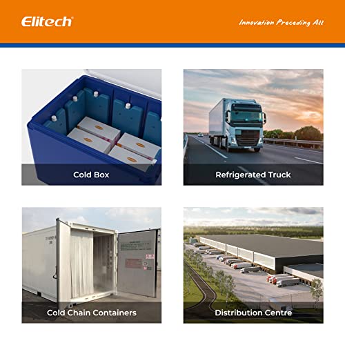 Elitech 10 Pack Temperature Data Logger Single Use High Accuracy 90 Days In-Transit Trip Temperature Recorder Pdf Report Tiny But Elite Tinyusb -10～30℃ (10 Pack) #TOP7