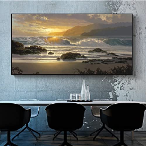 Impression sur toile de vagues de la mer avec impression haute définition