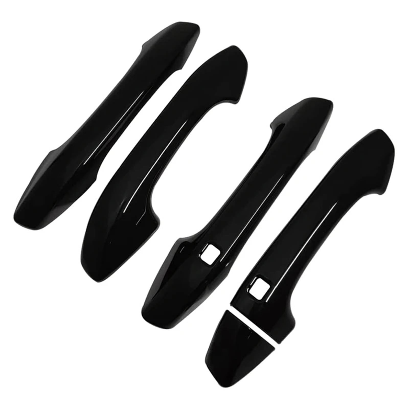 CFAYRLMS Door Pull Cover Compatible with Kia for K5 for Optima 2020 2021 2022 Exterior Door Handle Cover Trim with for Smart Keyhole Bright Black