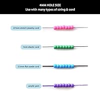 Vista 5 de Celestial Sky Blue & Purple - Cuentas de poni de 0.236 x 0.354 in, fabricadas en los Estados Unidos, 500 cuentas de plástico a granel