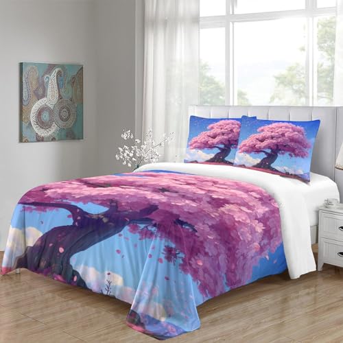 Parure de lit style japonais en microfibre pour chambre zen