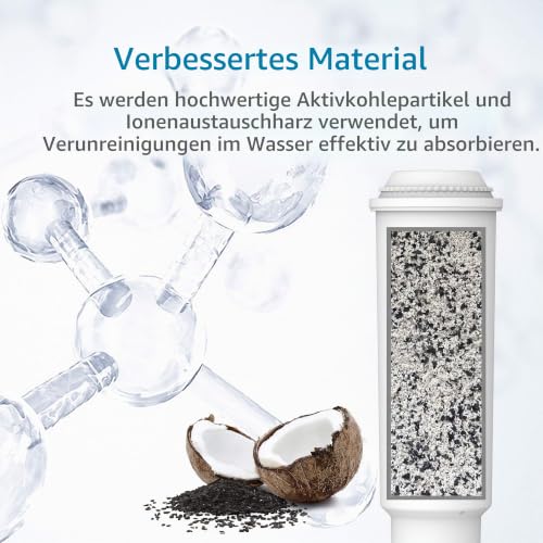 AQUA CREST White Kaffeemaschinen-Wasserfilter, Ersatz für White 60209, 64553, 7520, 68739 - Kompatibel mit Verschiedenen Modellen von Jura… – Ansicht 5