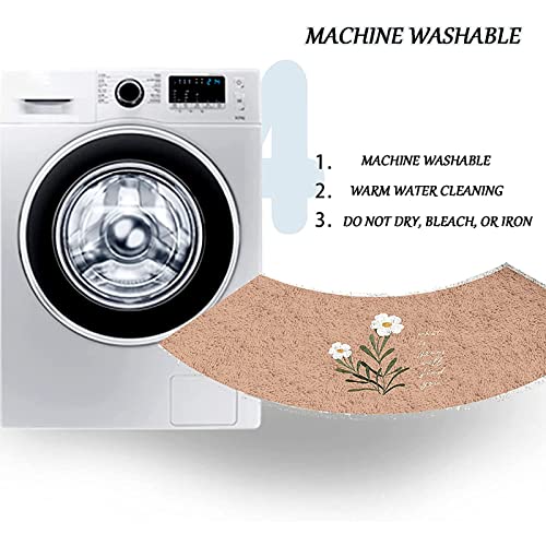 Pritiy Curved Bath Rug Corner Shower Mats Non Slip Lamb Wool With Drain Hole Pvc Loofah Quick Drying Semi-Circular Bath Mat Washable Bathroom Rug 2 Piece Set A 90Cm Round + Arc Floor Mat #TOP5