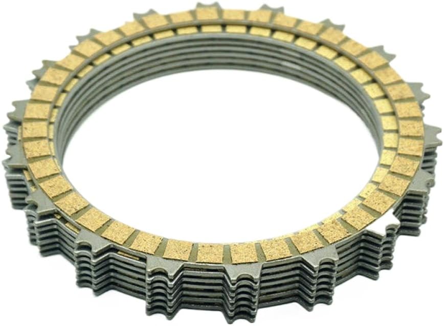 Fiber Clutch Friction Disc Plate Kit 7 PCs Compatible with Motorcycle Models CB500F CB500X CBR500R CB 500 F X CBR 500 R ABS 2013 2021 Aftermarket Replacement