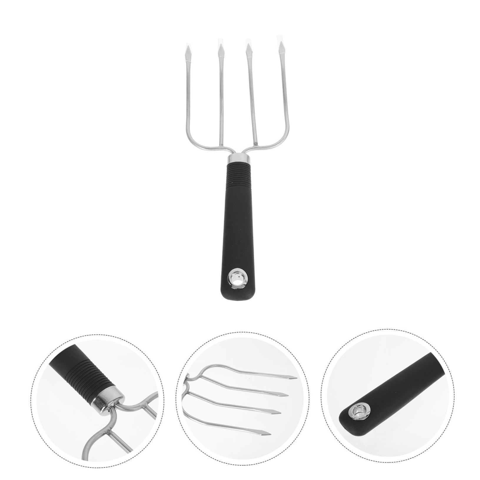 BESPORTBLE 3pezzi Forchetta Da Barbecue Acciaio Inossidabile Strumento Bbq Multiuso Per Grigliate Con Manico Perfetta Per Pesce e Verdure