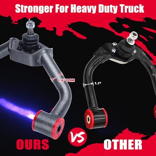Image of KSP Aftermarket Upper Control Arms for Silverado Sierra 2500HD 3500HD 2011-2019 Heavy Duty Truck, 2-4 inch Adjustable Suspension UCA with Replaceable OE Ball Joint #K6292,Thicker DOM Steel Control Arm