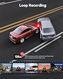 REDTIGER F7NP-4K Dash Cam Front and Rear, STAVIS 2 Sensor Dash Camera for Cars, Free 128GB Card Included, 5.8GHz Wi-Fi6-up to 20MB/s, 3.18” Screen, 170°Wide Angle, 24H Parking Mode - Image 7