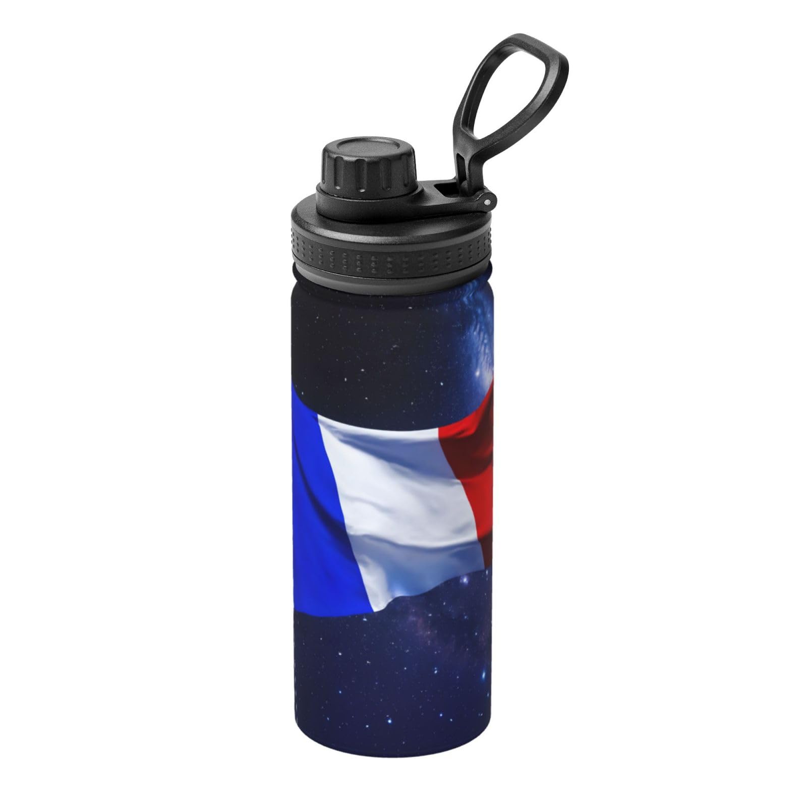 Kfjghhl Insulated Stainless French Flag Steel Water Bottle For Sport Gym Travel Leak Camping Hiking Hydration