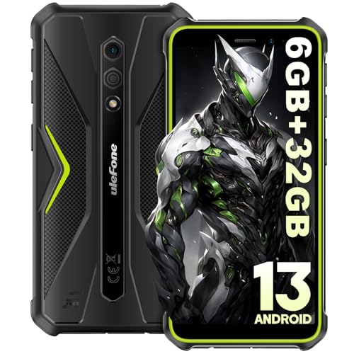 Ulefone Armor X12 Telephone Portable Incassable Android 13, 6Go+32Go ROM/256Go Extensible, Téléphone Étanche 5.45