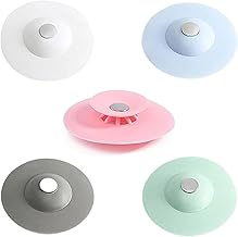 سدادة من السيليكون لفتحة تصريف الحوض 2 في 1 تعمل كمصفاة للحوض وسدادة لايقاف الصرف، متعددة الاستخدامات لايقاف الصرف وترشيح الاشياء غير المرغوب بها كالشعر، تستخدم للارضيات والمطبخ والحمام وحجرة الغسيل