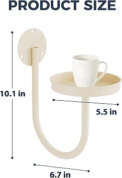 Bamworld Wall Plant Holder for Hanging Planters, White, 3pcs