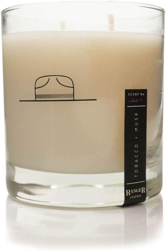 Ranger Station Soy Based Wax Candle | Tobacco + Musk