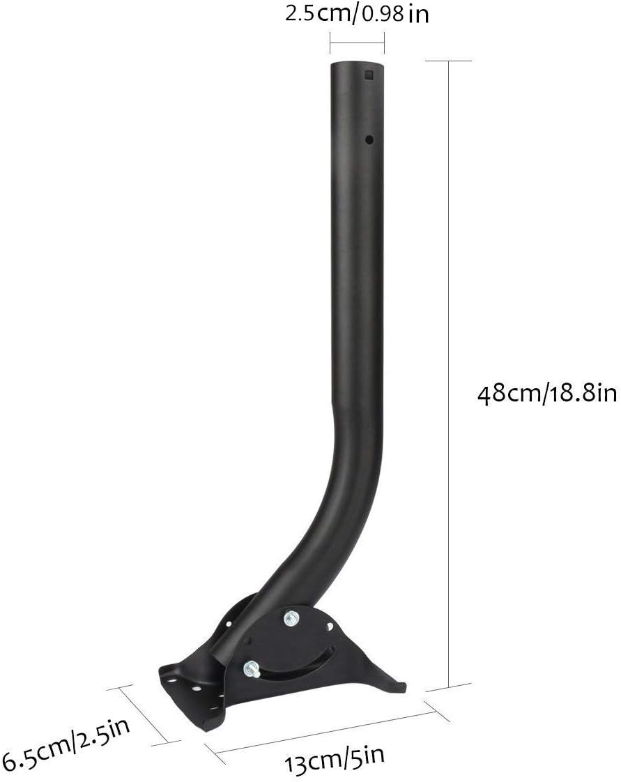 Esky Adjustable Attic Antenna Mount - Outdoor TV Antenna Mounting Pole Universal Mount Brackets - Easy Installation, Solid Structure, Weather Proof