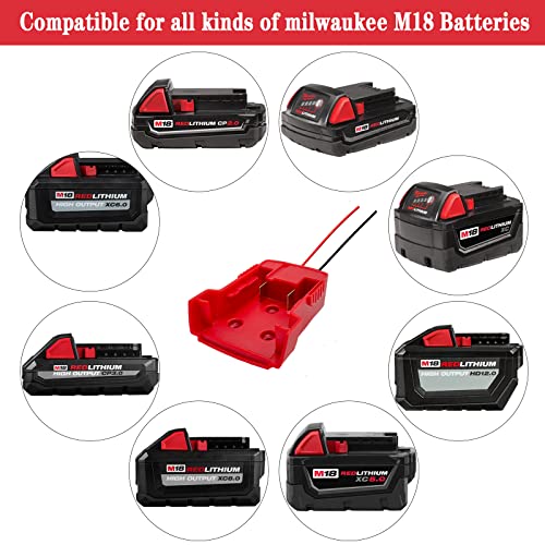 Dc Power Converter For Milwaukee M18 Battery Step Down Dc 18V To Dc12V 15A 180W Voltage Converter, Battery Not Include #TOP2