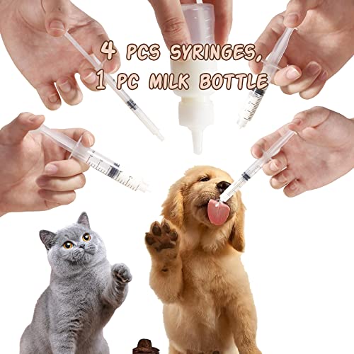 Tchrules 10 Pcs Nipple For Kittens Puppies Bottles For Nursing Feeding Syringe Tube Measuring Cup Silicone Pet Puppy Feeding Bottle Nipple For Squirrels Dogs Cats Rabbits Small Neutral Animals #TOP1