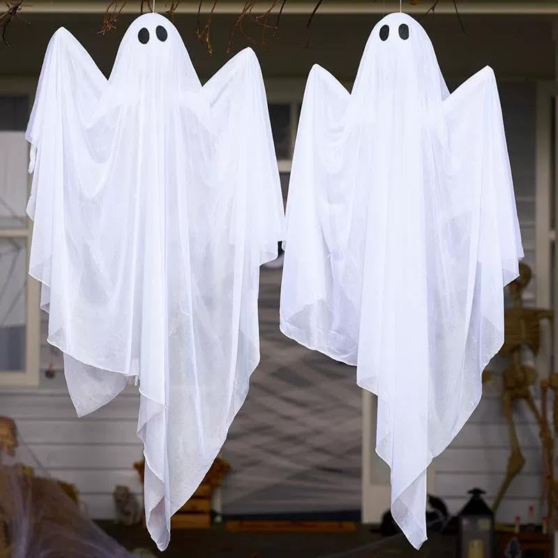 Fantôme d'Halloween suspendu à LED étanche pour décoration extérieure de jardin