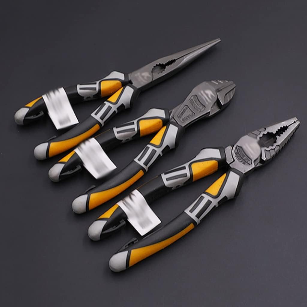 Wire Pliers Multi Function Professional Electrician Plier Chrome-Vanadium Steel Cutter Stripping Crimping Tool