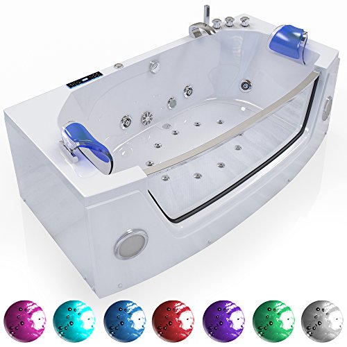 Whirlpool Badewanne Wanne Pool 2 Personen Heizung Luxus LED-3