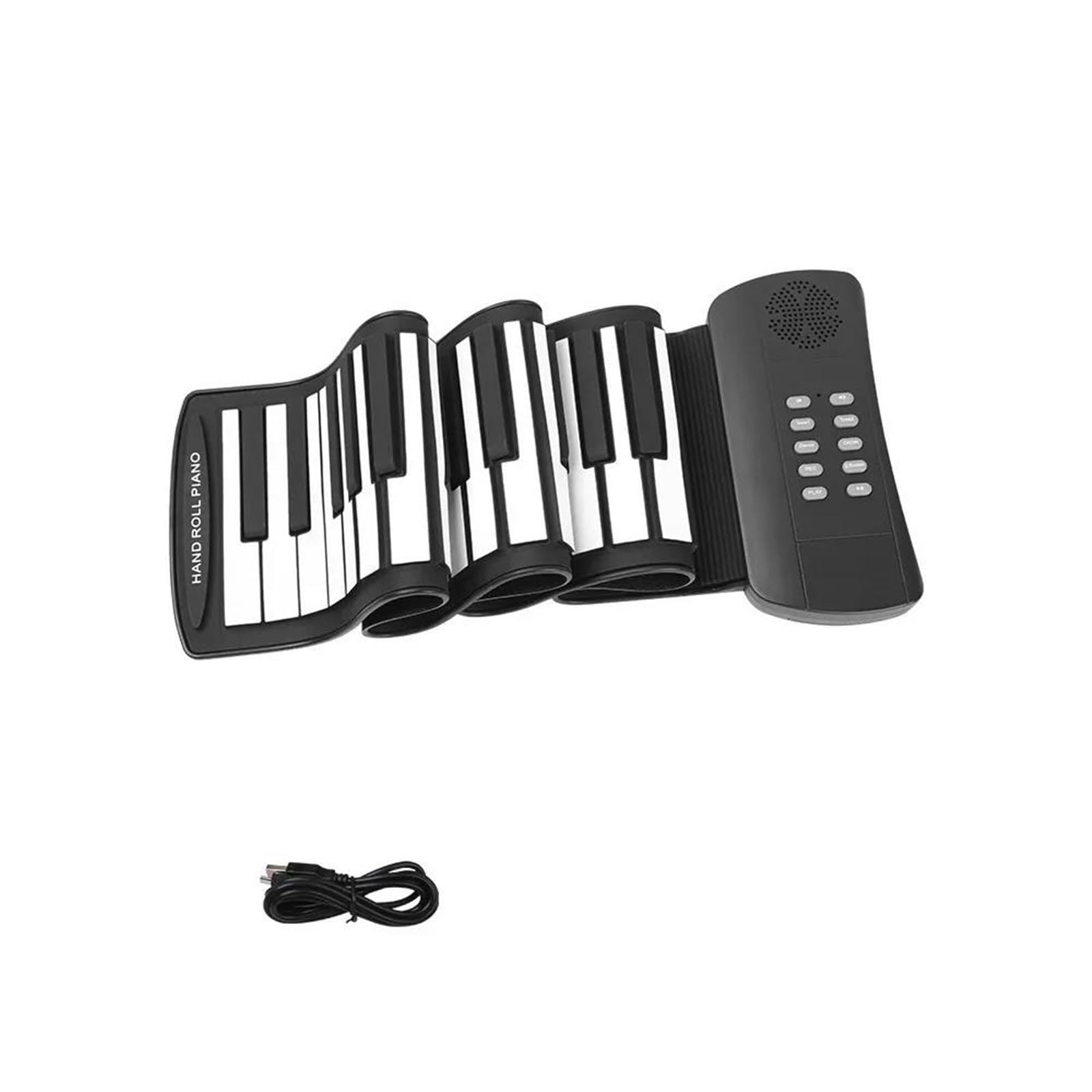 Profesjonalne Pianino Elektroniczne 61 Klawiszowy Ręcznie Zwijany Elektroniczny Instrument Muzyczny W Formie Pianina Pogrubiony Silikon Przenośny