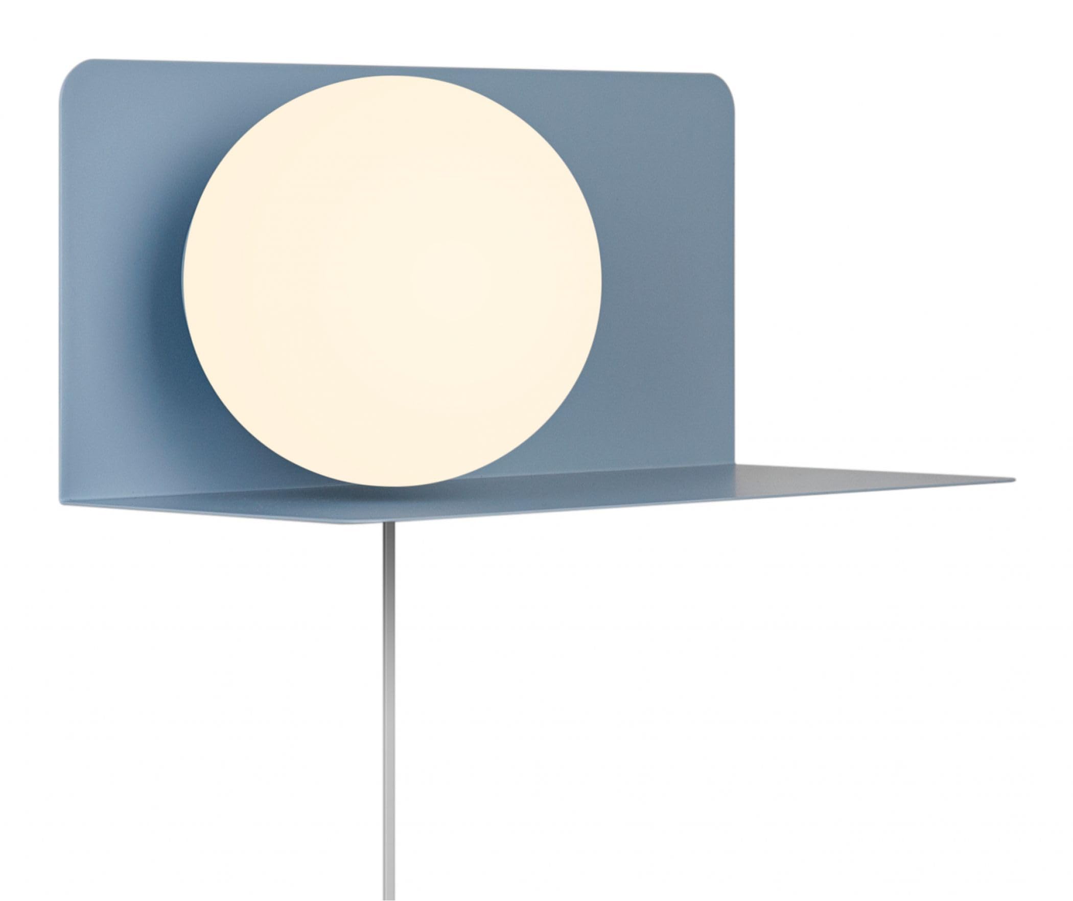 Nordlux Lilibeth Indoor Wall Light Blue Metal E14 Shelf - Bedroom, Bedside, Living Room Plug in or Mains Powered, IP20
