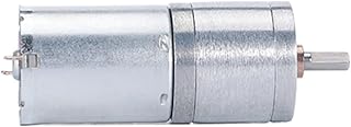 GRASAKY Variable Reduction Dc Gear Motor, 25GA370, 6v High Torque Gear Dc Motor, Gearbox Low-Speed high-Torque Motor Geared Electric (Size : 1360rpm, Color : 12V)