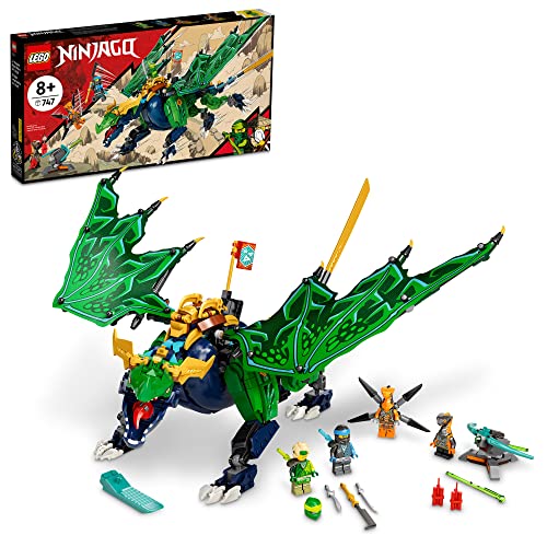 LEGO NINJAGO Lloydâ€™s Legendary Dragon 71766 Building Kit Playset Featuring a Ninja Battle Toy, NINJAGO Lloyd and Snake Figures; Building Kit for Ninja Fans Aged 8+ (747 Pieces)