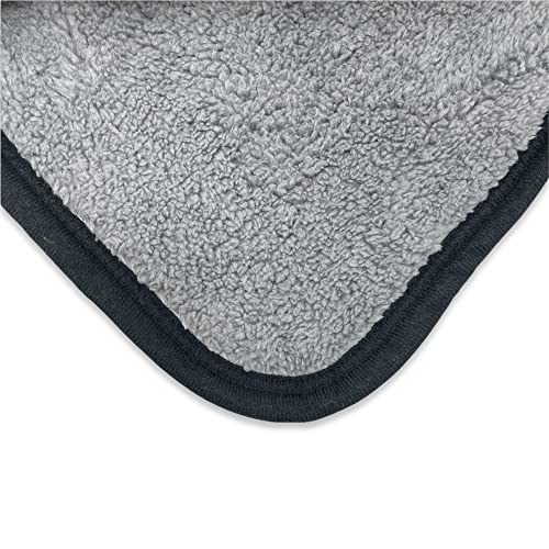 Nu Trendz Signature Southwest Design Sherpa Lined Throw Blanket 50"X 60" (Grey_Red) #TOP3