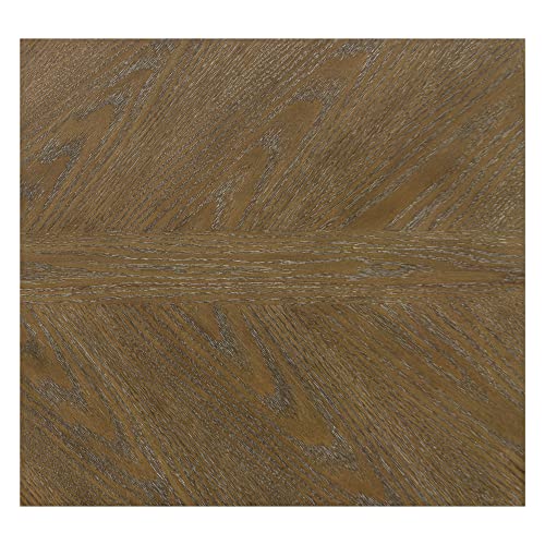 Martha Stewart Fiona Solid Wood Dining Table, Rectangular With Rustic Metal Truss Accent,Trestle Legs, Easy Assembly, Industrial Country, For Kitchen, Entryway, Family, Or Bedroom - Light Grey #TOP6