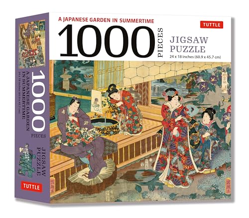 Puzzle de 1000 piezas de jardín japonés y grabado ukiyo-e, el regalo cultural ideal