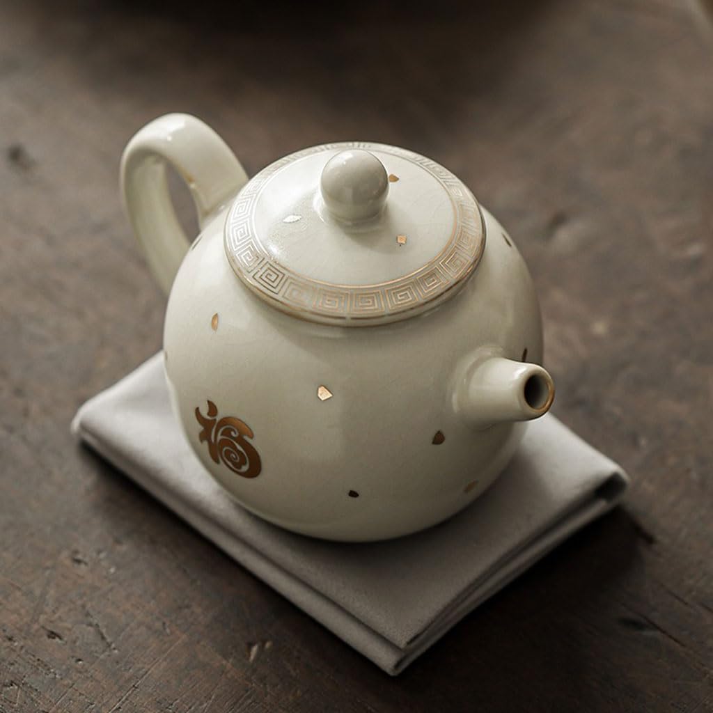 Tetera Tetera casera, juego de té de cerámica Kung Fu, tetera individual, exquisito juego de té de la tarde Retro Tetera