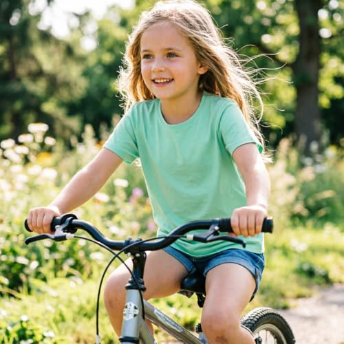 Image of Girls /Kids /Toddlers Crew Neck Cotton T-Shirts Short Sleeve Summer Basic Tops(Age 2-12Y)