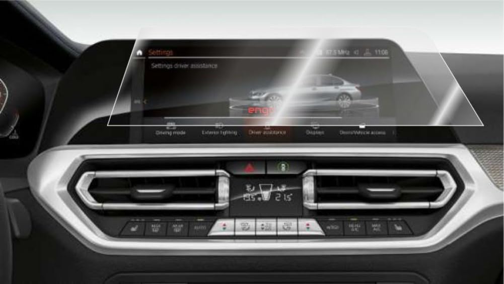 Engo Bmw 3 Serisi G20 2019-2020 İle Uyumlu Navigasyon Ekran Koruyucu 9H Nano