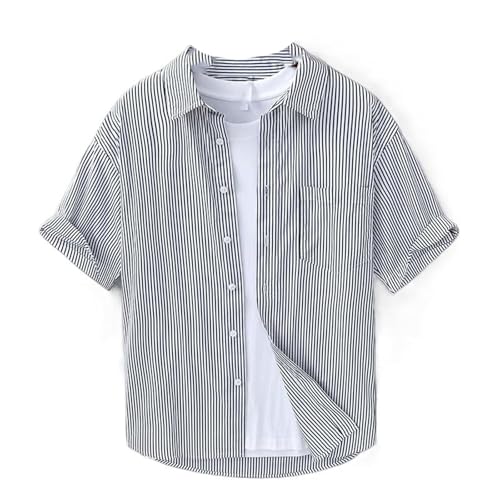 Chemise homme à col rayé : top de voyage en textile respirant haut de gamme