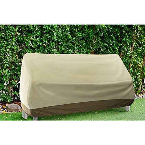 Home-Complete Outdoor Cover For Loveseat, Sofa, Bench- 58 Inch Heavy Duty Water Resistant Patio Furniture Protective Cover With Vent And Custom Fit #TOP2
