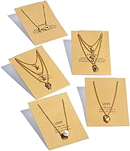 Tempus Studio Fashion 5 Pcs Combo Latest Stylish Pearl, Heart, Stars, Infinty and Lock&Key Charm Necklace Jewellery Set for Women Pendant Necklace Gifts for Girls