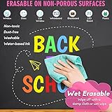 WISHOMEIN Liquid Chalk Pens for Blackboard - 8 Colors Wipeable Chalk Markers with 10mm Jumbo Thick Tips, Chalkboard Markers for Car Window Drawing, Glass, Menu Boards - Image 7