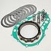 BIGLKNM Clutch Kit Friction Plates & Cover Gasket Compatible for Suzuki Quadsport Z400 LTZ 400 KFX400 2003-2006 Arctic Cat DVX400 2004-2008