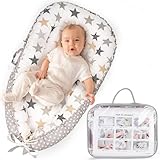 Baby Lounger - Breathable & Soft Baby Lounger for Newborn 0-24 Months, Soft Portable Baby Lounger Pillow, Newborn Babies Essentials, Snuggle Lounger Me